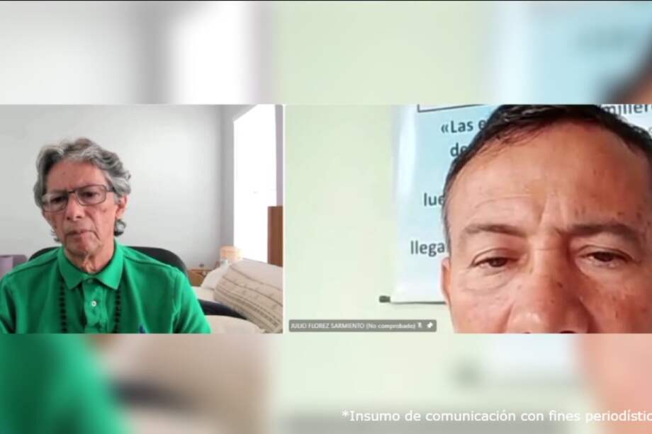 El exgobernador de Casanare, Óscar Raúl Iván Flórez Chávez (izquierda), y su exsecretario privado, Julio Flórez Sarmiento (derecha).