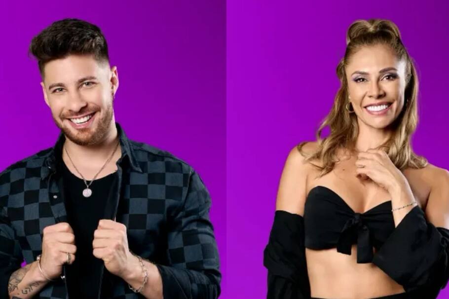 Miguel Melfi coquetea con Martha Isabel Bolaños en 'La casa de los famosos'.