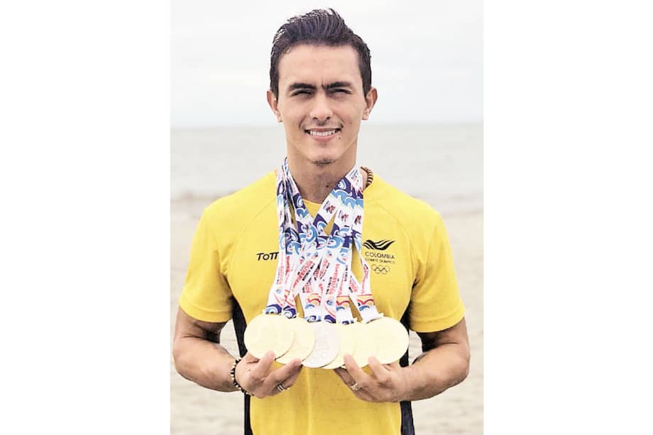 Jossimar Calvo ganó cinco medallas de oro en los Juegos Bolivarianos. / Juegos Bolivarianos