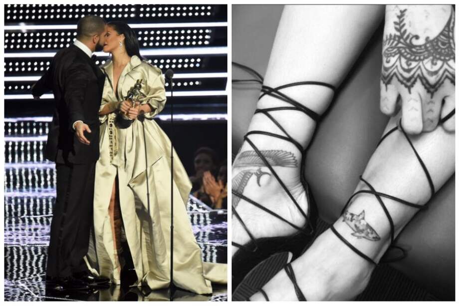 El nuevo tatuaje de Rihanna en honor a Drake (c) Instagram. / Bang Showbiz