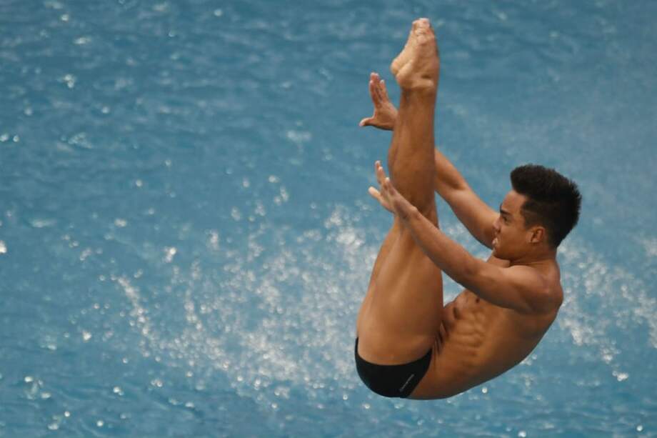 Sebastián Morales a la final de trampolín. Foto: AFP