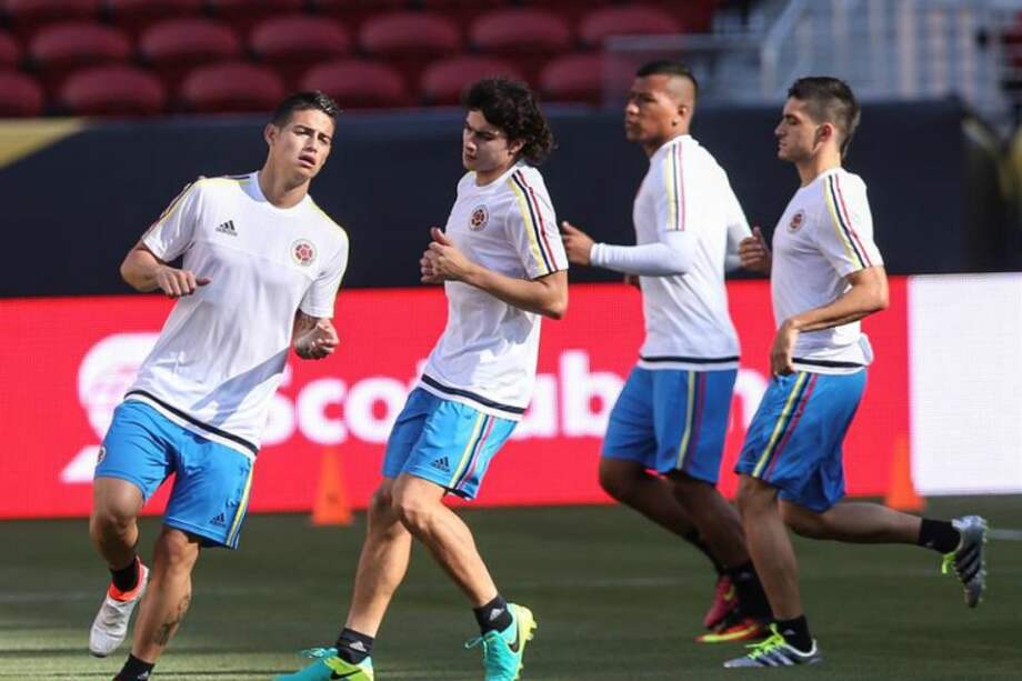 Entrenamiento de la selección Colombia en Estados Unidos durante la Copa América Centenario. / EFE