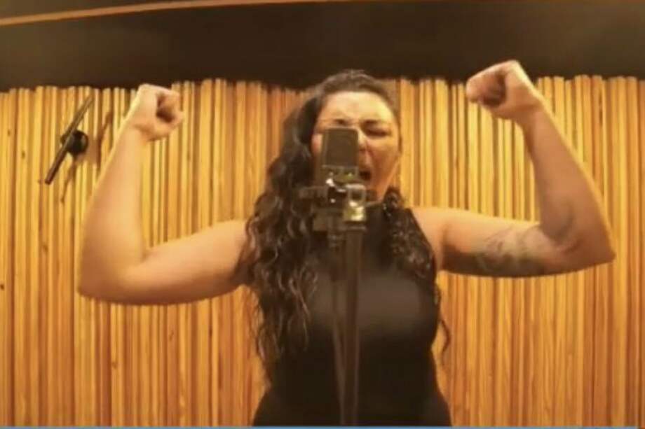 La rapera Diana Avella fue es una de las artistas que participa en el lanzamiento del Concejo Distrital de Paz.