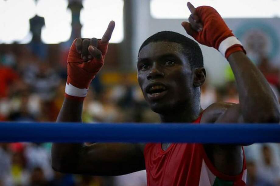Yuberjen Martínez, peleador colombiano. Foto: Boxeo de Colombia