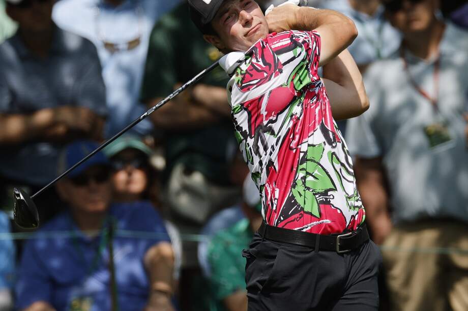 El noruego Viktor Hovland es uno de los líderes tras la primera ronda del Masters de Augusta. EFE/EPA/ERIK S. LESSER