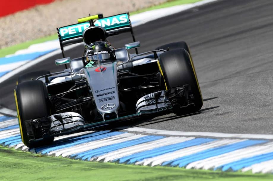 Nico Rosberg lideró los dos entrenamientos en Hockenheim. Foto: AFP