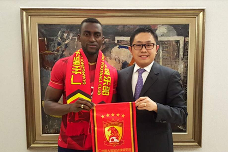 Jackson Martínez llegó al Guangzhou Evergrande por 42 millones de euros. Foto: gzevergrandefc.com
