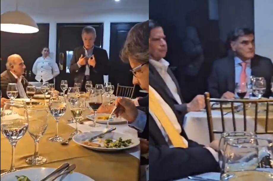 Cena navideña de Juan Manuel Santos, Juan Fernando Cristo, Gregorio Eljach y otros políticos.