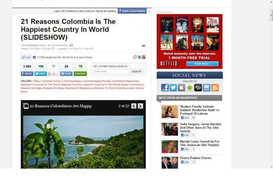 Periódico de EE.UU. explica por qué Colombia es el país más feliz del mundo