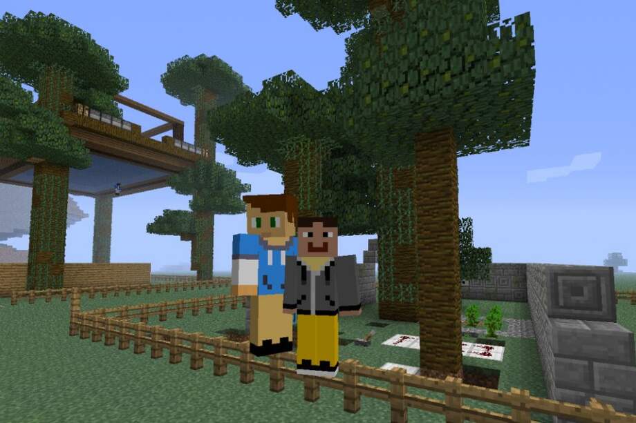 Una imagen de cómo se ve el entorno de MinecraftEdu. / Flickr: Wesley Fryer