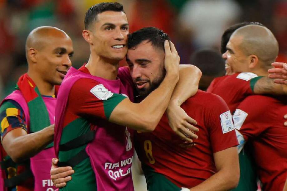 Portugal cerró la segunda fecha de la fase de grupos con un victoria 2-0 sobre Uruguay, gracias a un doblete de Bruno Fernandes. / AFP