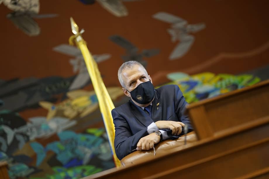 Germán Blanco es el saliente presidente de la Cámara de Representantes. Lo sucederá Jennifer Arias, del Centro Democrático.