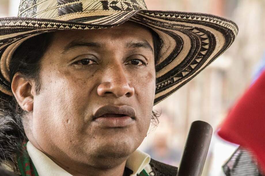 Luis Acosta, coordinador nacional de la Guardia Indígena. / Karina Delgado