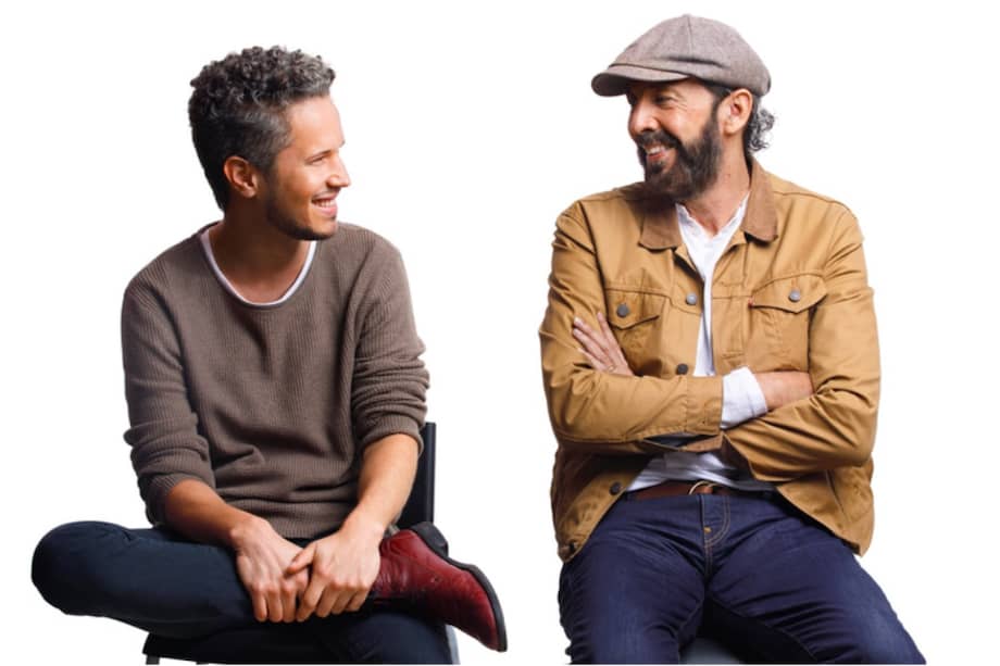 Vicente García y Juan Luis Guerra . / Cortesía