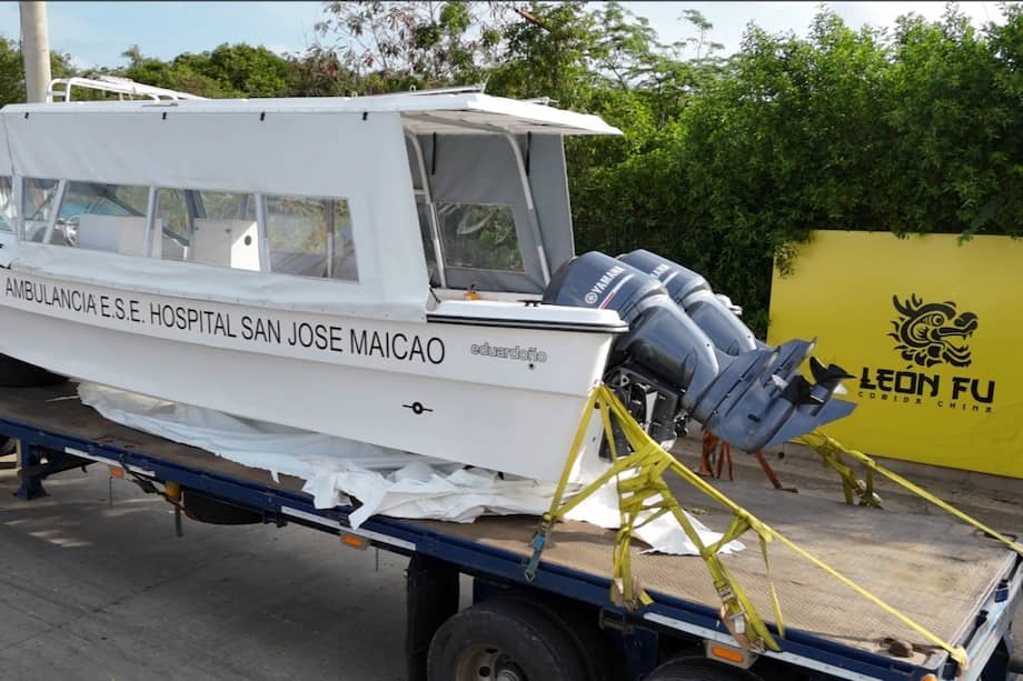 El hospital de Maicao prevé que las lanchas ambulancias sean especialmente importantes en épocas lluviosas. /Minsalud