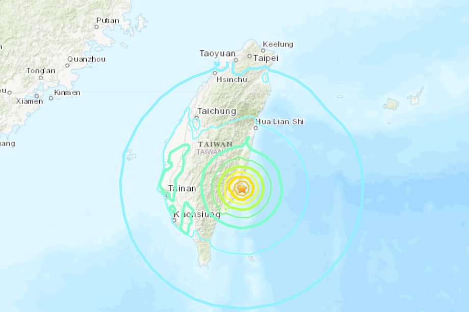Taiwán no emite alerta de tsunami a menos que el sismo tenga una magnitud superior a 7,0.