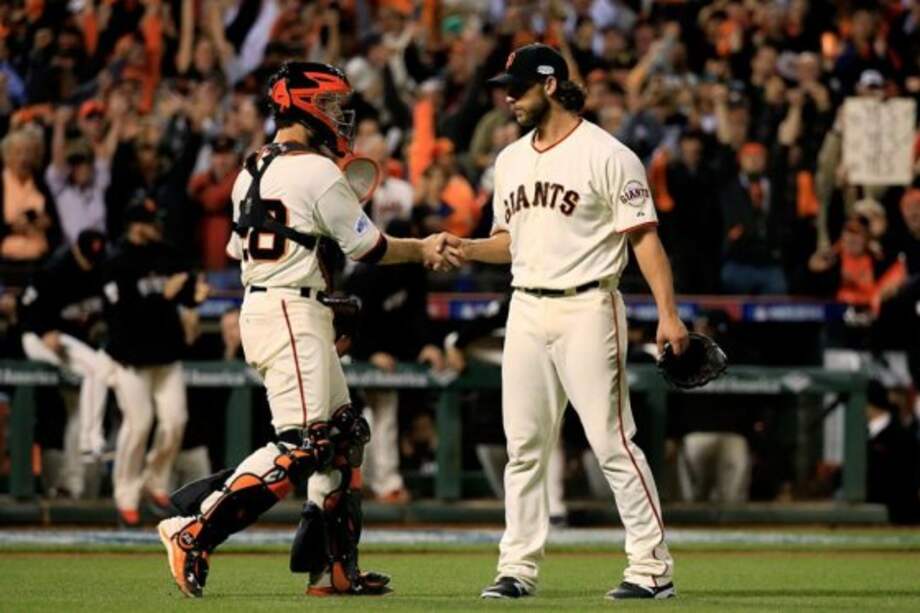 Madison Bumgarner, MVP de la Serie Mundial. Foto: AFP