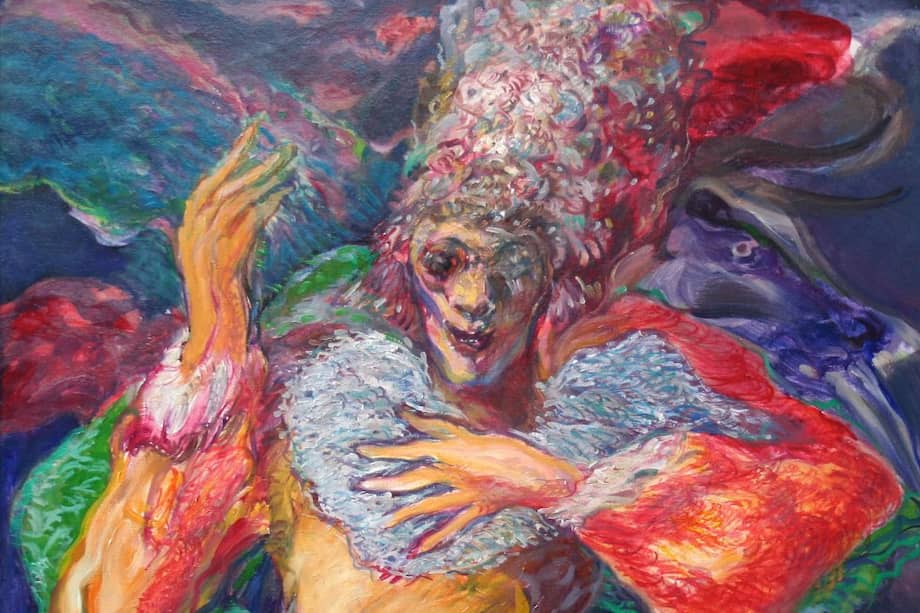 "Congo y torito". Óleo sobre lienzo. / Cortesía