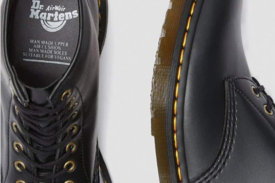 De acuerdo con la marca, el material de estas botas es vegano amigable. "Sintético, que es suave y flexible, y tiene un sutil acabado en dos tonos". / Página oficial Dr. Martens