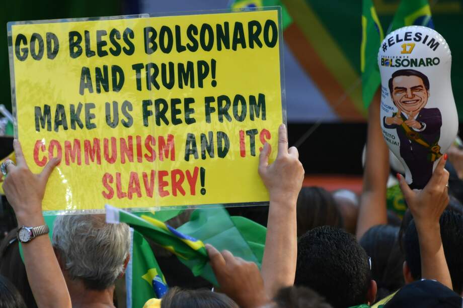 Las calles de varias ciudades de Brasil se llenaron de seguidores de Jair Bolsonaro. / AFP