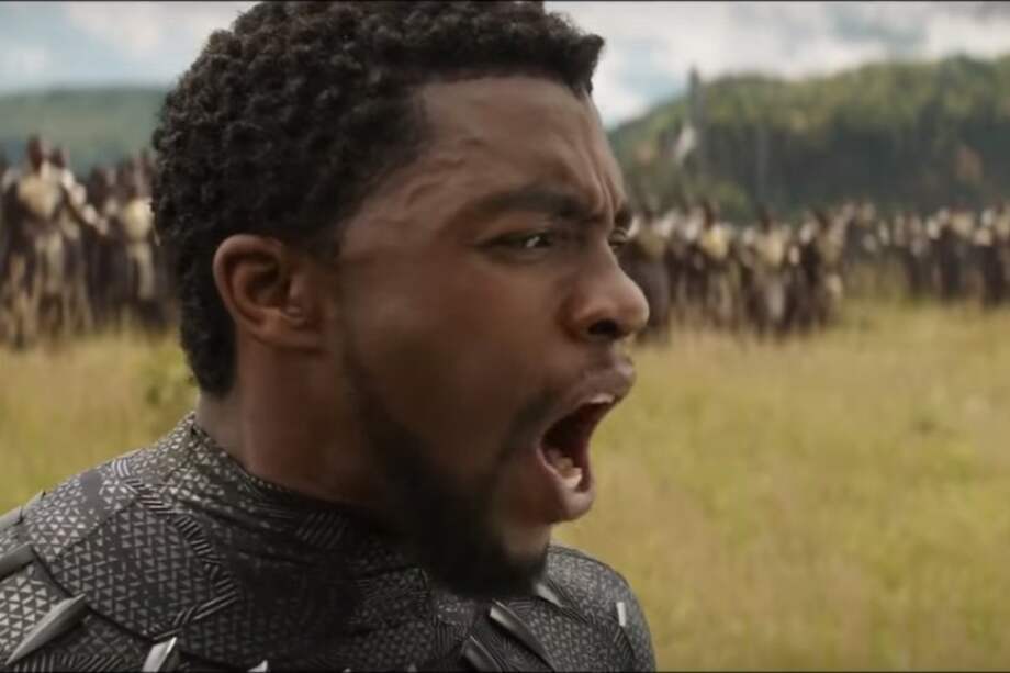 Chadwick Boseman en su interpretación como Black Panther dentro del Universo Cinematográfico Marvel.