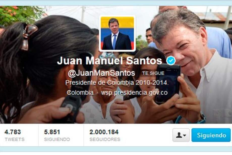 Santos, entre los 20 más seguidos en Twitter