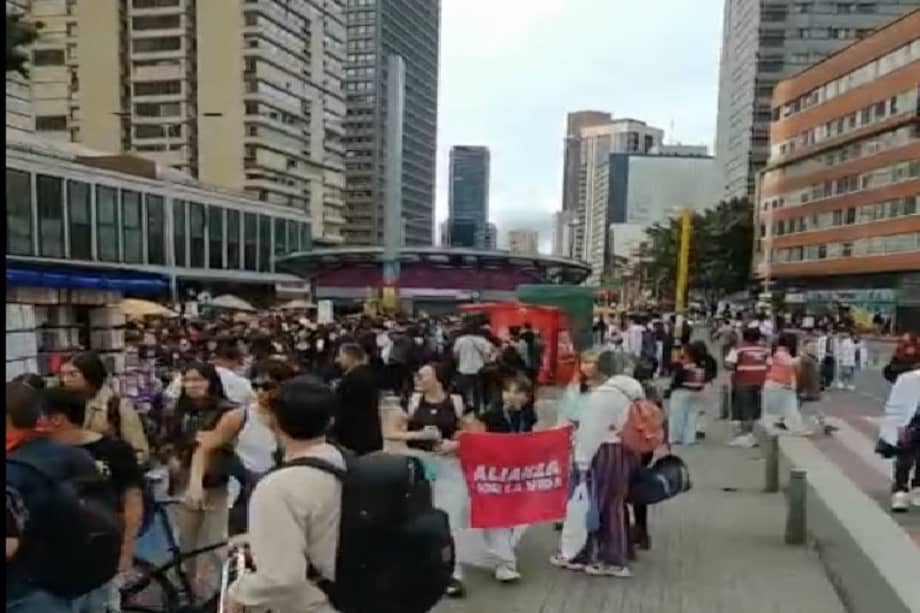 Último bloqueo en la estación Museo Nacional, el 3 de junio.