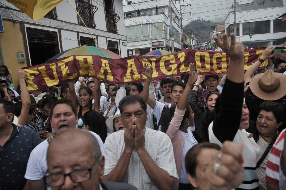 Las protestas contra las multinacionales se han vuelto recurrentes por los grandes proyectos de minería extensiva. / Óscar Pérez