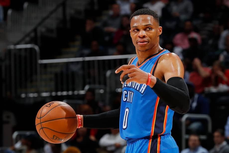 Westbrook promedia este curso 31 puntos, 10.8 rebotes y 11.3 asistencias. Foto: AFP