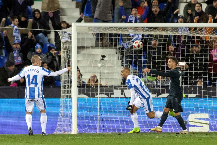 Real Madrid perdió 1-0 ante Leganés en los octavos de final de la Copa del Rey. / EFE