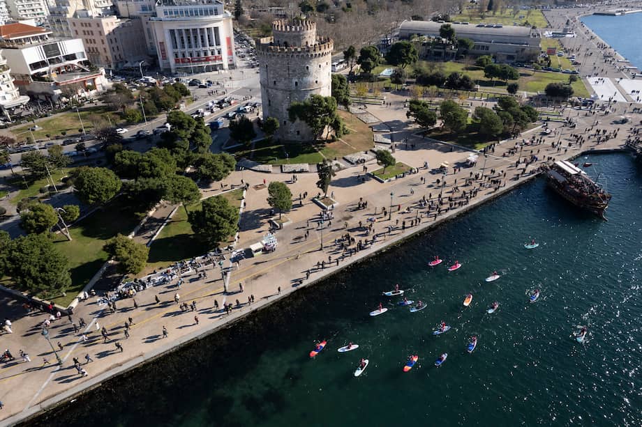 Vista aérea de Salónica.