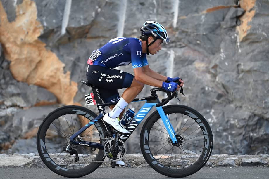 Einer Rubio, en acción durante la tercera etapa del UAE Tour.