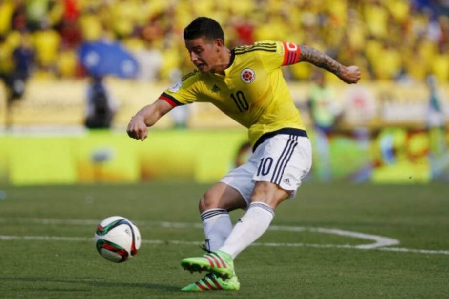 James Rodríguez, jugador de la selección Colombia y Real Madrid.