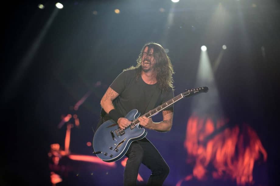 Dave Grohl de Foo Fighters, en concierto en Bogotá. / Pamela Aristizábal / El Espectador