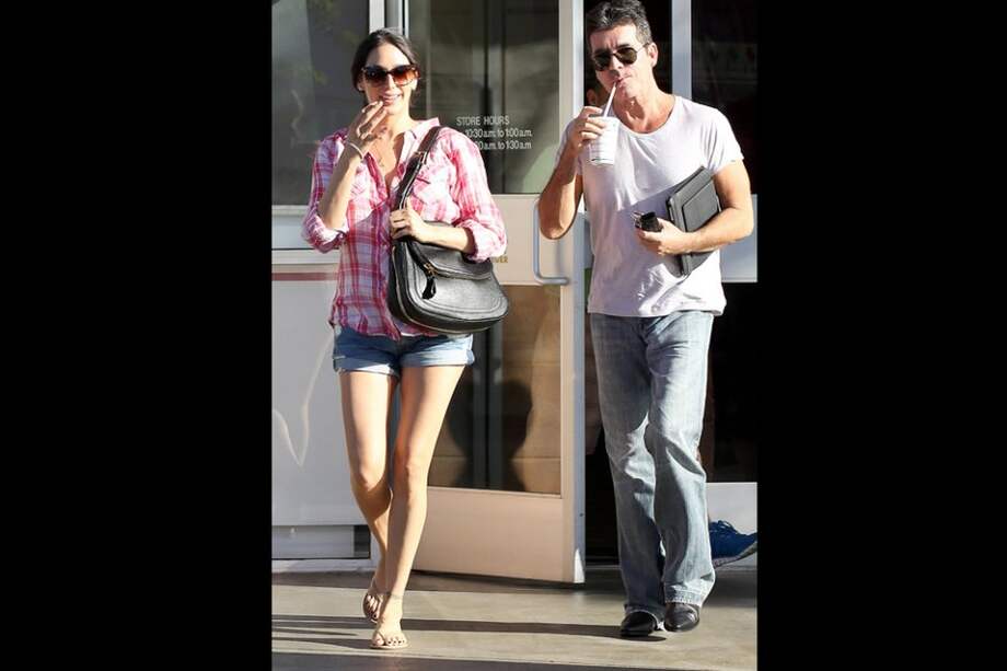 Lauren Silverman y Simon Cowell.