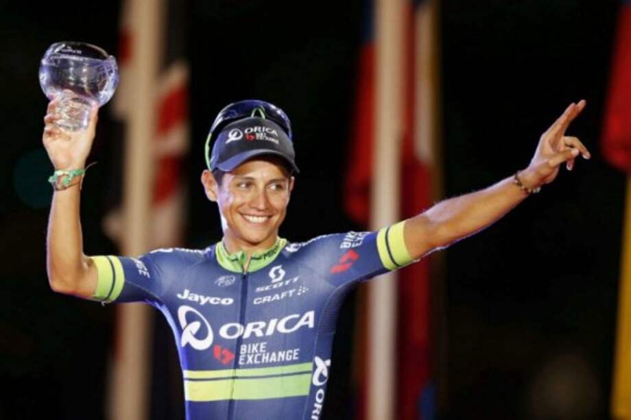 Esteban Chaves, ciclista bogotano y tercero en la reciente Vuelta a España, será el anfitrión de los Nacionales de Ruta. / Archivo