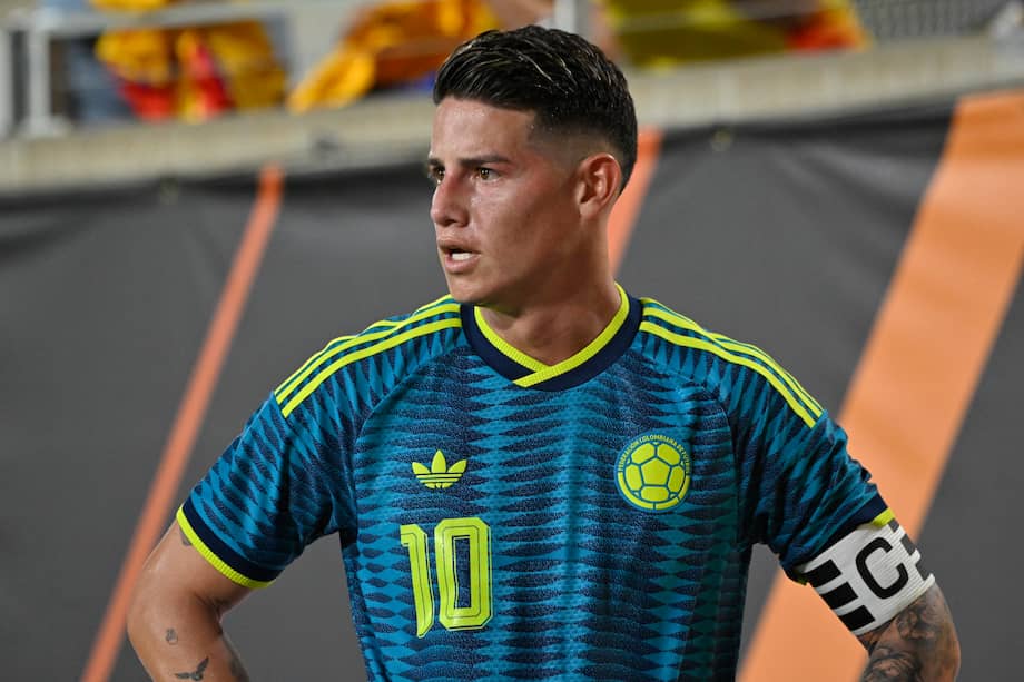 James Rodríguez, capitán y número 10 de Colombia en el Camping World Stadium de Orlando, Florida frente a Croacia.