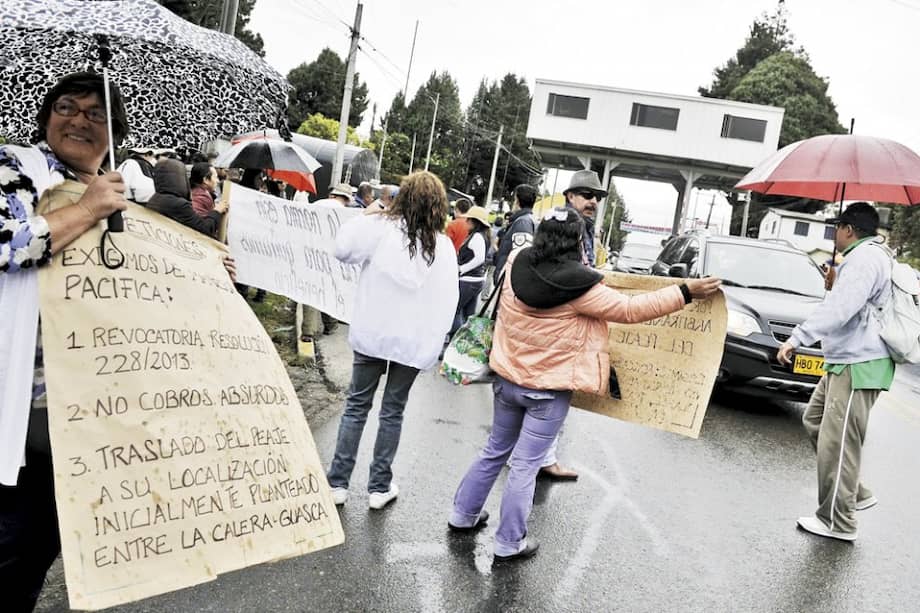 Resgistro de la movilización pacífica que se llevó a cabo en el peaje Los Patios el pasado domingo. / Gabriel Aponte