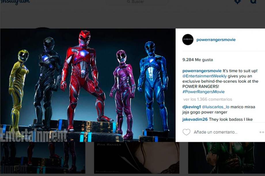 Imagen tomada de Instagram.com/powerrangersmovie