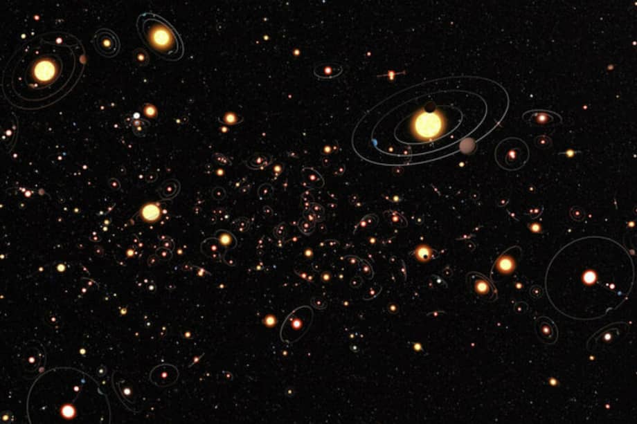 Para los astrónomos, son de bastante interés los planetas gigantes y las enanas marrones, ubicadas a distancias de 5 a 50 unidades astronómicas de sus estrellas. / M. Kornmesser / ESO