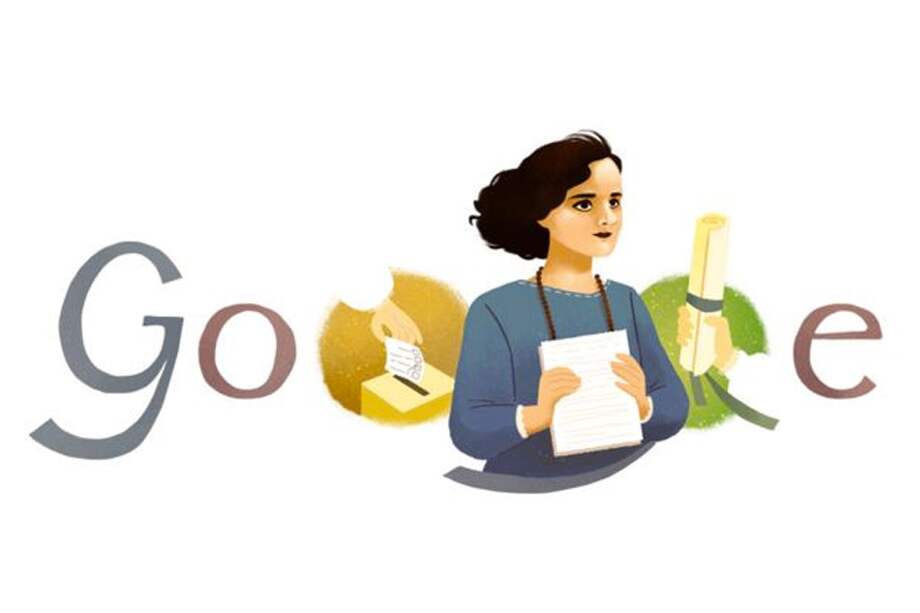 Google le dedicó su doodle a Matilde Hidalgo de Procel por su importancia en la lucha por los derechos de las mujeres. / Google