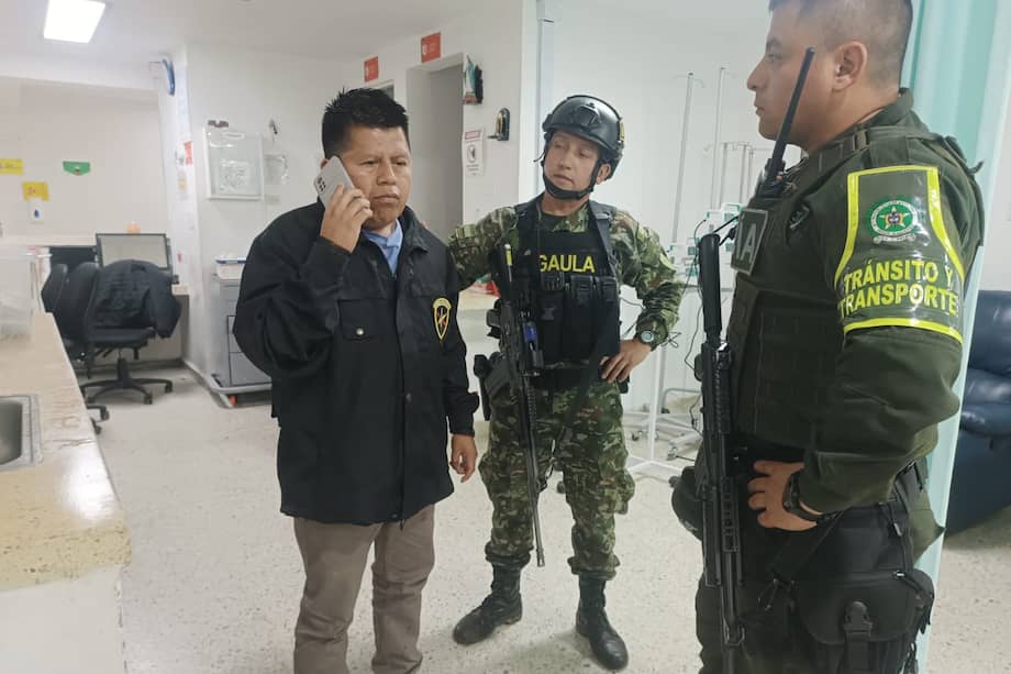 Oscar Guachetá tras recuperar su libertad/ Foto: Ejército.