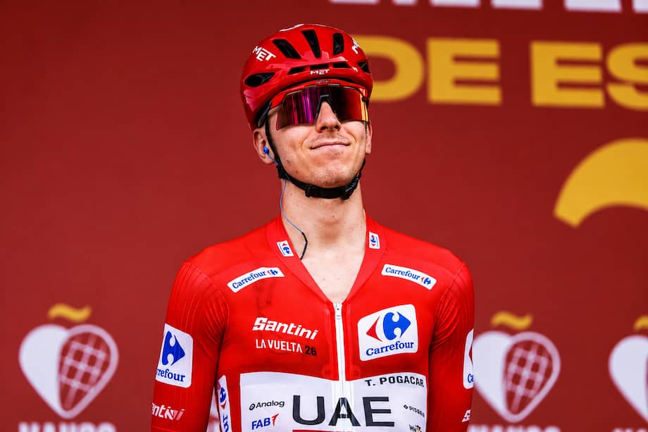 Tadej Pogacar, hasta este sábado, era el líder de La Vuelta a España.