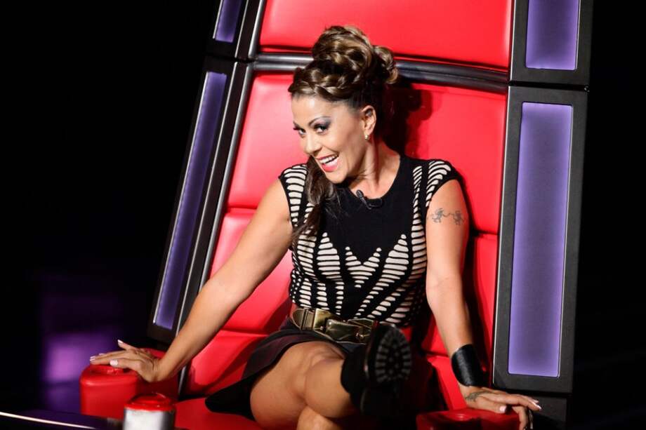 La cantante Alejandra Guzmán participa en el programa de televisión "La Voz... México". / Efe