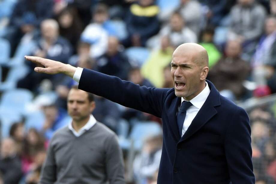 Zinedine Zidane, técnico del Real Madrid. Foto: AFP