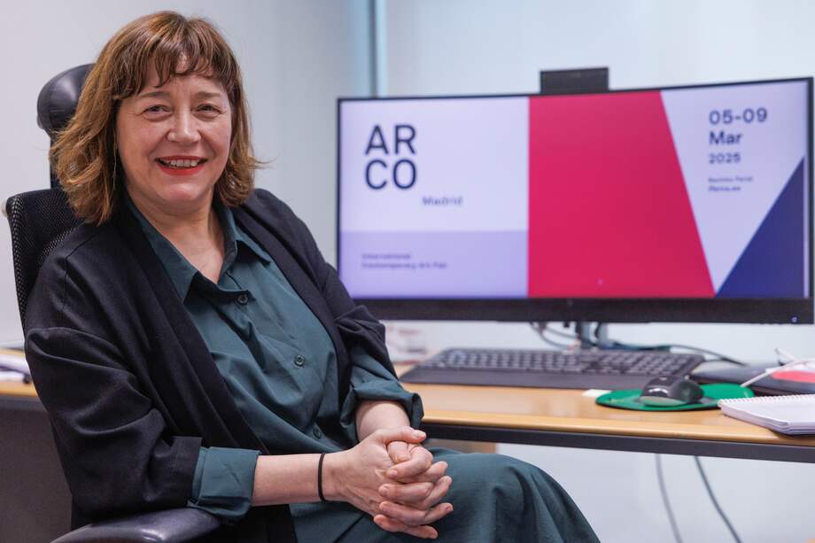 MADRID, 24/02/2025.- La directora de la Feria Internacional de Arte Contemporáneo ARCO 2025, Maribel López, explica en una entrevista con EFE cuáles son los principales retos de la edición de este año, que reunirá en Madrid a 214 galerías nacionales e internacionales de 36 países. EFE/ Sergio Pérez