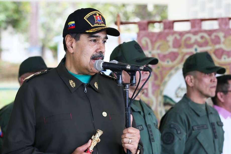 Nicolás Maduro durante un acto de fin de año de la Fuerza Armada Nacional Bolivariana (FANB) en Caracas (Venezuela).