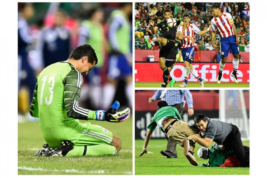 Dos aficionados mexicanos trataron de ingresar al campo / EFE