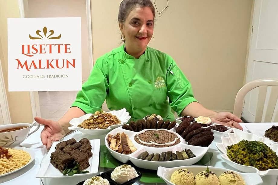 Lisette Malkun Zarur, chef que promovía los sabores de la comida Árabe en Barranquilla.