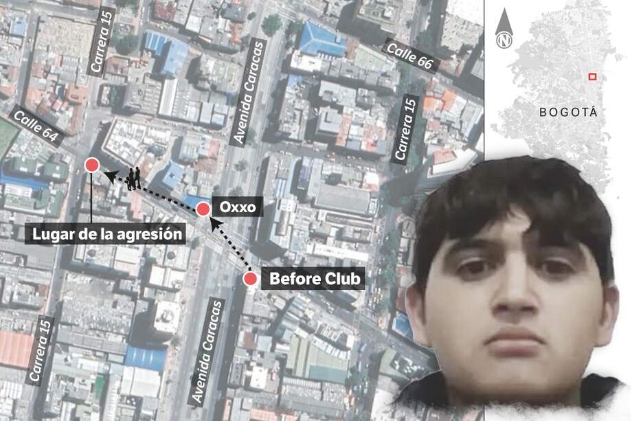 Tras salir del bar, Jaime Esteban Moreno se dirigió al Oxxo y allí fue la primera agresión. Luego, una cuadra más abajo ocurrió la mortal golpiza.